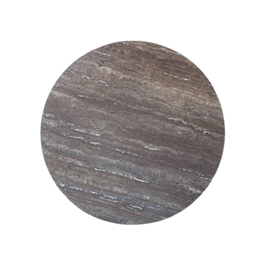 Travertin Titanium - Rond Tafelblad ø60cm