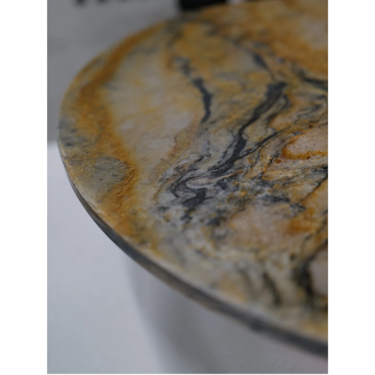 Kwartsiet Fusion Caravaggio - Rond Tafelblad ø68cm