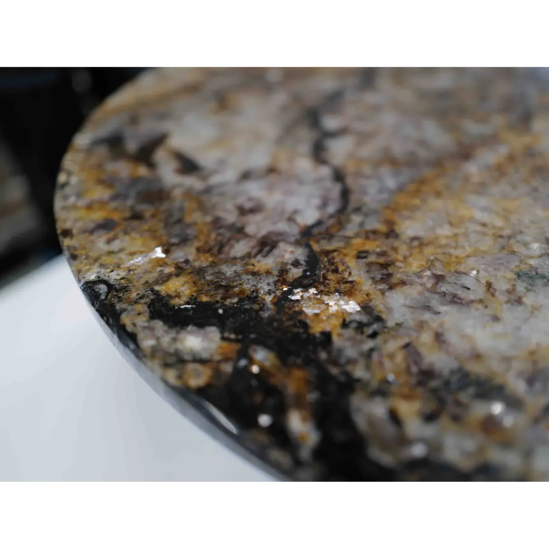 Kwartsiet Black Taurus - Rond Tafelblad ø70cm