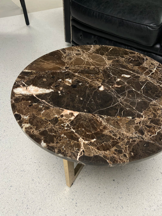 Marmer Emperador Dark - Rond Tafelblad ø55cm