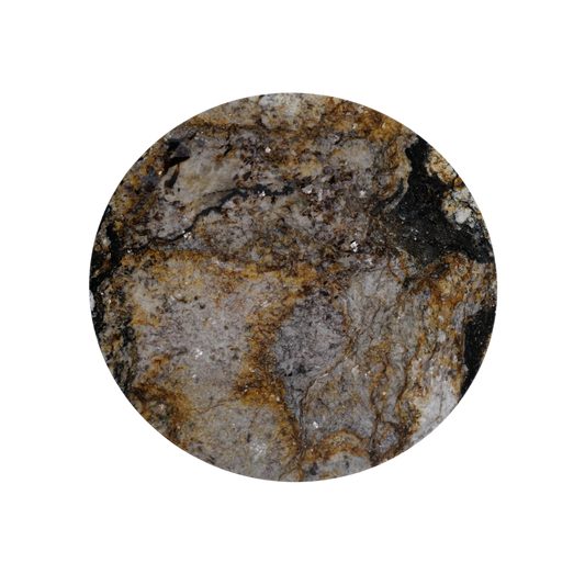Kwartsiet Black Taurus - Rond Tafelblad 70cm
