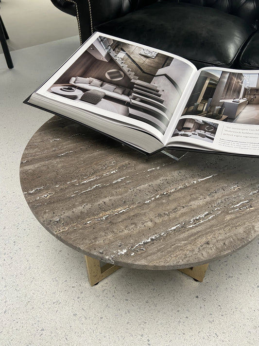 Travertin Titanium - Rond Tafelblad ø60cm