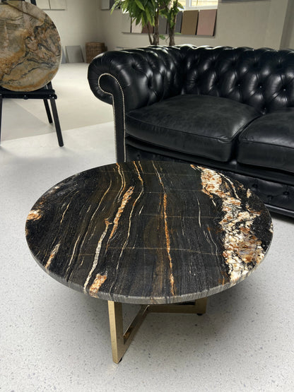 Kwartsiet Black Taurus - Rond Tafelblad ø70cm