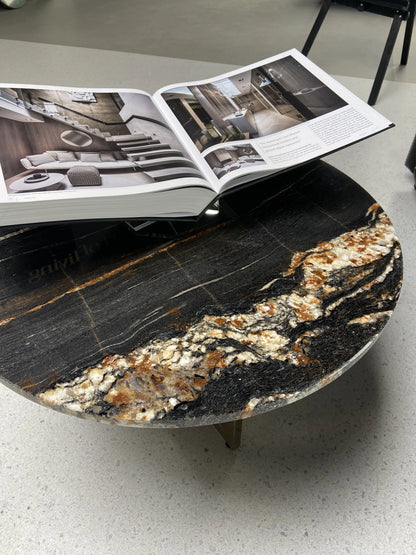 Kwartsiet Black Taurus - Rond Tafelblad ø70cm