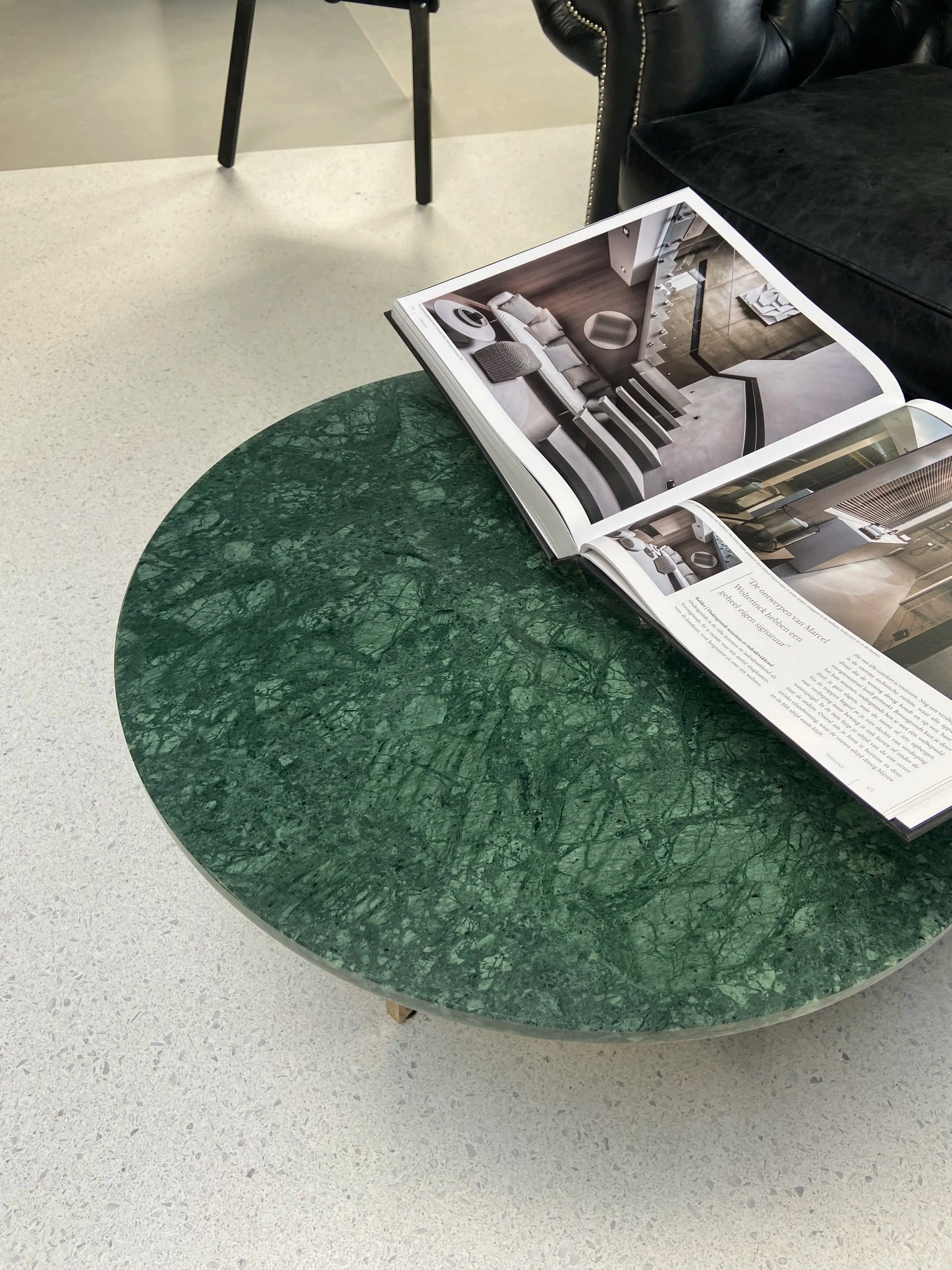 Marmer Verde Guatemala - Rond Tafelblad ø70cm