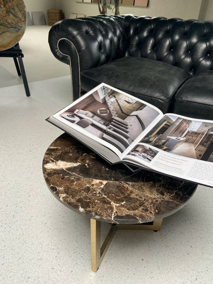 Marmer Emperador Dark - Rond Tafelblad ø55cm