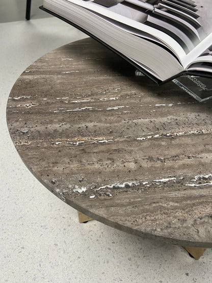 Travertin Titanium - Rond Tafelblad ø60cm