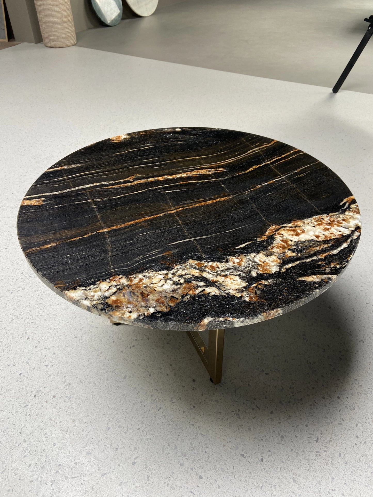 Kwartsiet Black Taurus - Rond Tafelblad ø70cm